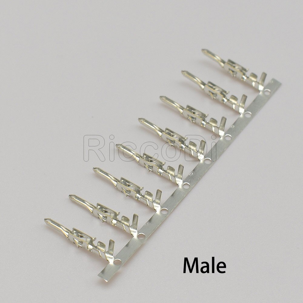 50/100Pcs 5557 5559 Male Female Connector Terminal For ATX EPS PCIE 4.2mm Pitch Plug Terminals Gold Plated Tin Plated: Male Terminal / 100Pcs