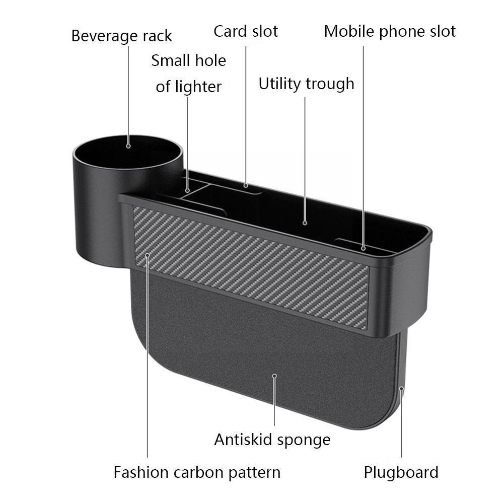 Car Storage Tools Black Auto Car Catcher Filler Organizer Tidying Suv Box Drink Pocket Holder Pocket Stowing Stora I0u3