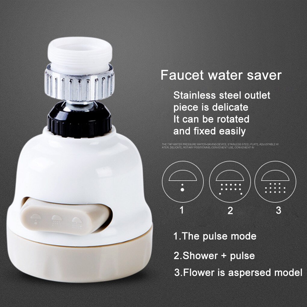 kitchen Faucet Aerator Nozzle Faucet Adapter Can Adjusting 360 Rotate Water Saving Movable Tap Head kichen Faucet