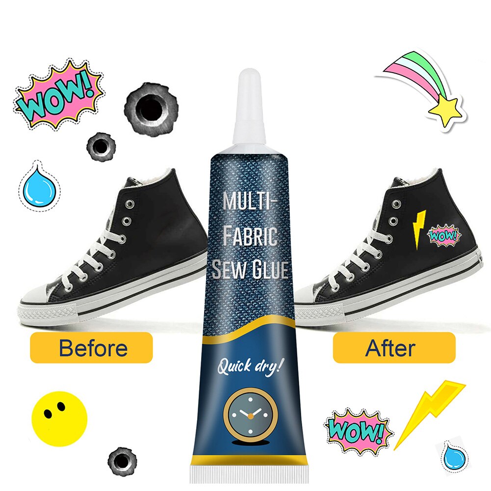 Pegamento líquido de secado rápido para costura de cuero, Kit de pegamento líquido de secado rápido para costura de tela instantánea, suministros adhesivos Ultra adherentes, 50ML
