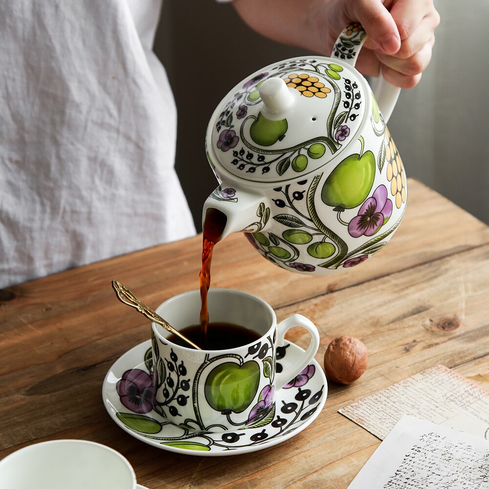 Bone China Coffee Cup European Afternoon Tea Cups Simple Luxury Espresso Cups Porcelain Cup DA60BYD