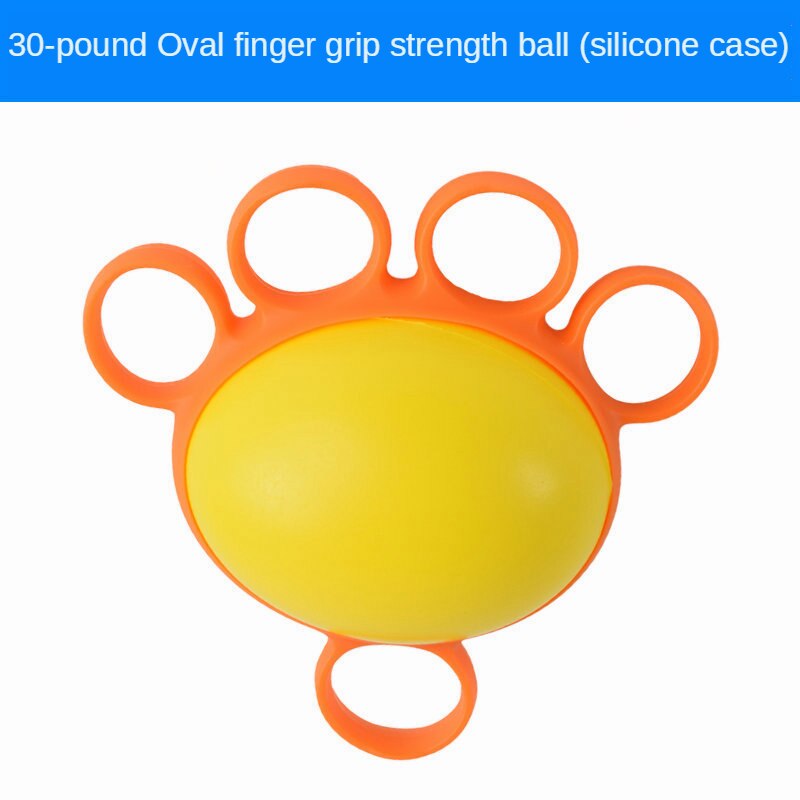 1 Pc Vinger Grip Bal Massage Revalidatie Training Ouderen Oefening Bal Hand Vinger Sterkte Cirkel Grip Apparaat: Blauw