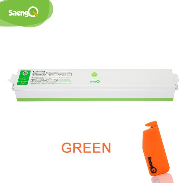 Electric Food Vacuum Sealer Packaging Machine For Home Kitchen Including 15pcs Food Saver Bags Commercial Vacuum Sealing Sealer: GREEN / 220V