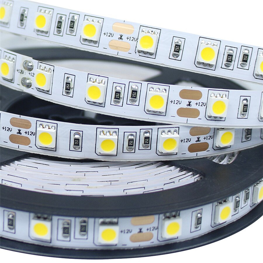 LED Light Strip 5050 Fiexible 60Led/m 5m 300Led DC 12V,White,Warm White,Red,Green,Blue,Yellow,RGB