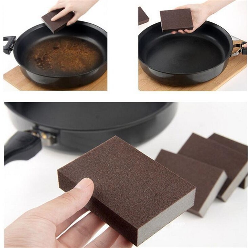 Éponge noire en mélamine, 100x70x25mm, 1/5 pièces, gomme magique, nettoyeur pour la cuisine, 7z