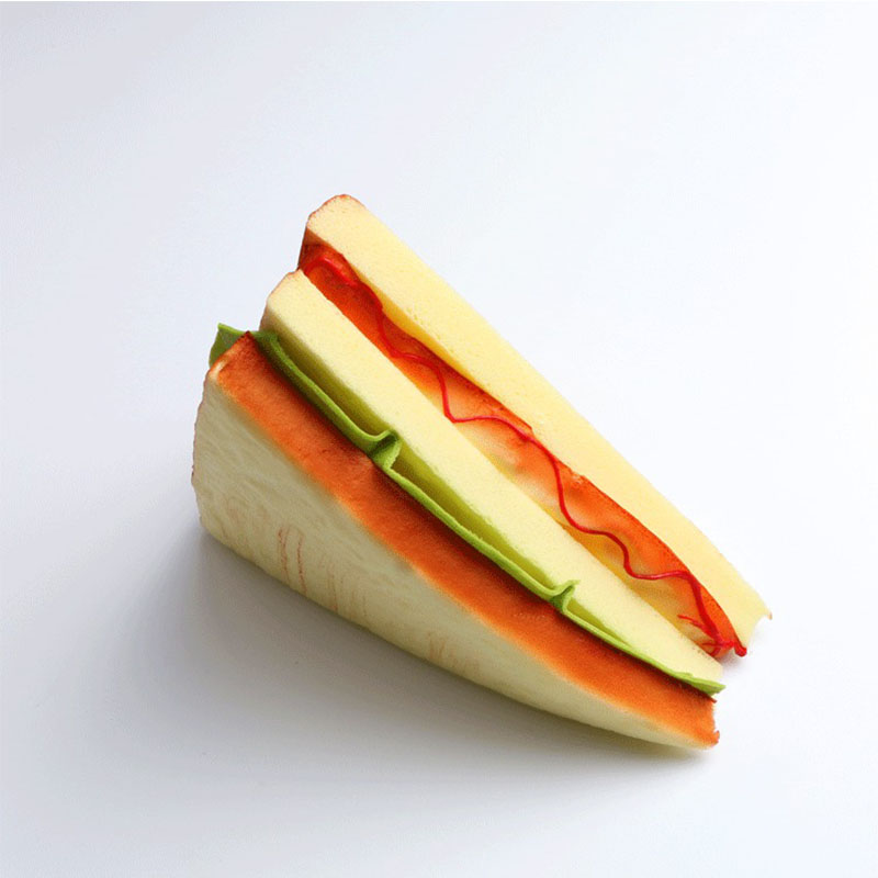 PU Nep Brood Sandwich Brood Cake Kunstmatige Voedsel Props Sandwich