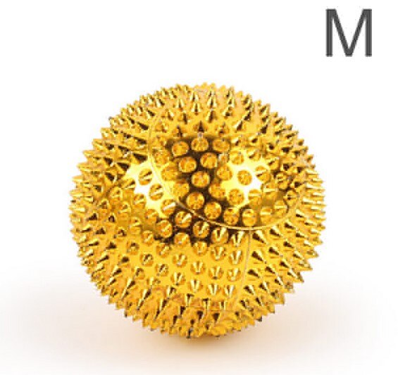 Boule de Massage magnétique, thérapie de la fasciite plantaire, relaxation des doigts, des pieds, du corps, Massage des muscles, soulagement de la pression, outil de santé, 1 paire: Gold M