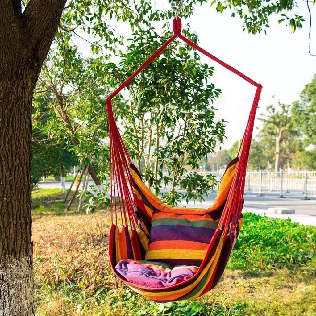 200kg Garden Hang Chair Swinging Indoor Outdoor Furniture Hammock Hanging Rope Chair Swing Chair Seat portable camping seat
