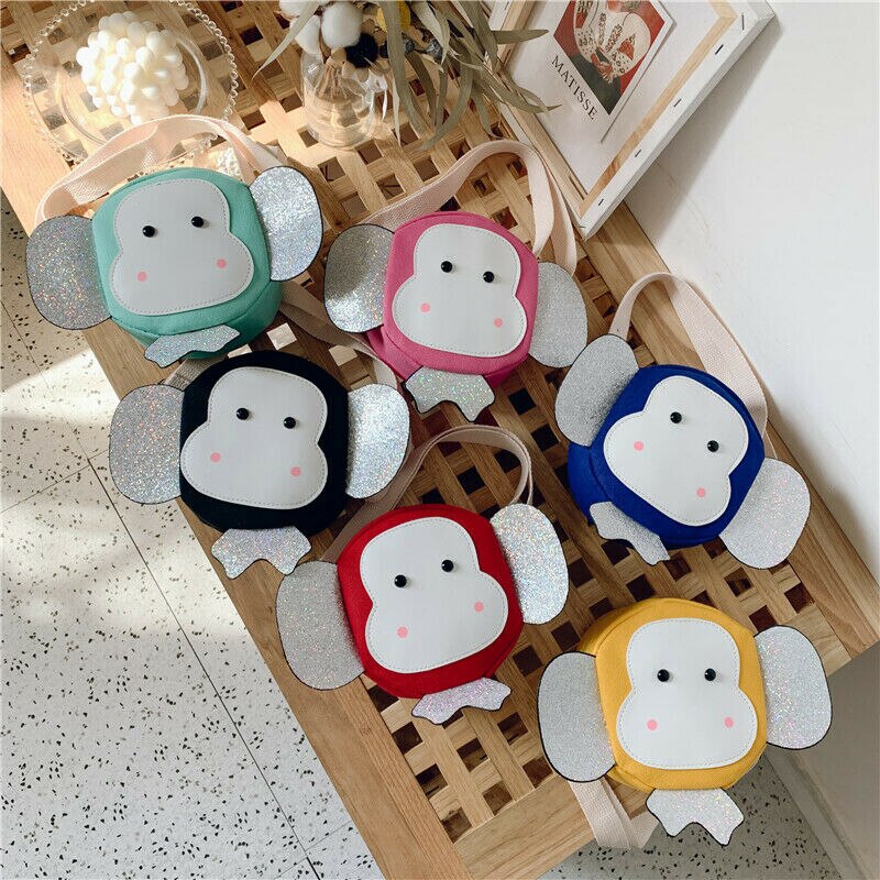 Kids Toddler's Baby Girls Crossbody Bag Handbags Cartoon Monkey Cute Handbags Mini Party Bag Shoulder Bag Messenger Bag