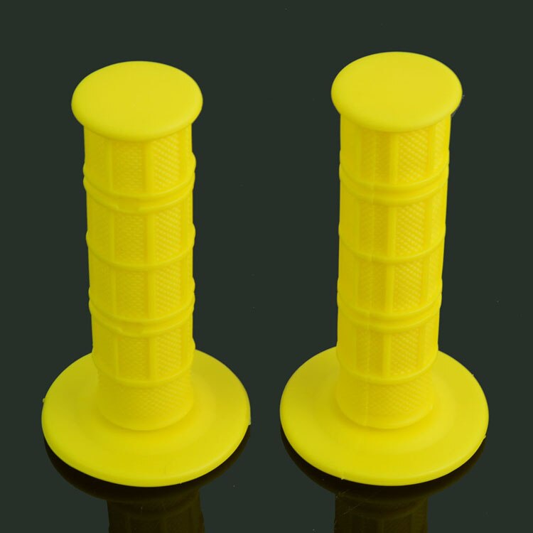 Motorcycle Handlebar Rubber Grips For SUZUKI RM250 RM125RMZ250 RMZ450 RMX250 DR250 DRZ400 DR650 RM85 Pit Dirt Bike: yellow