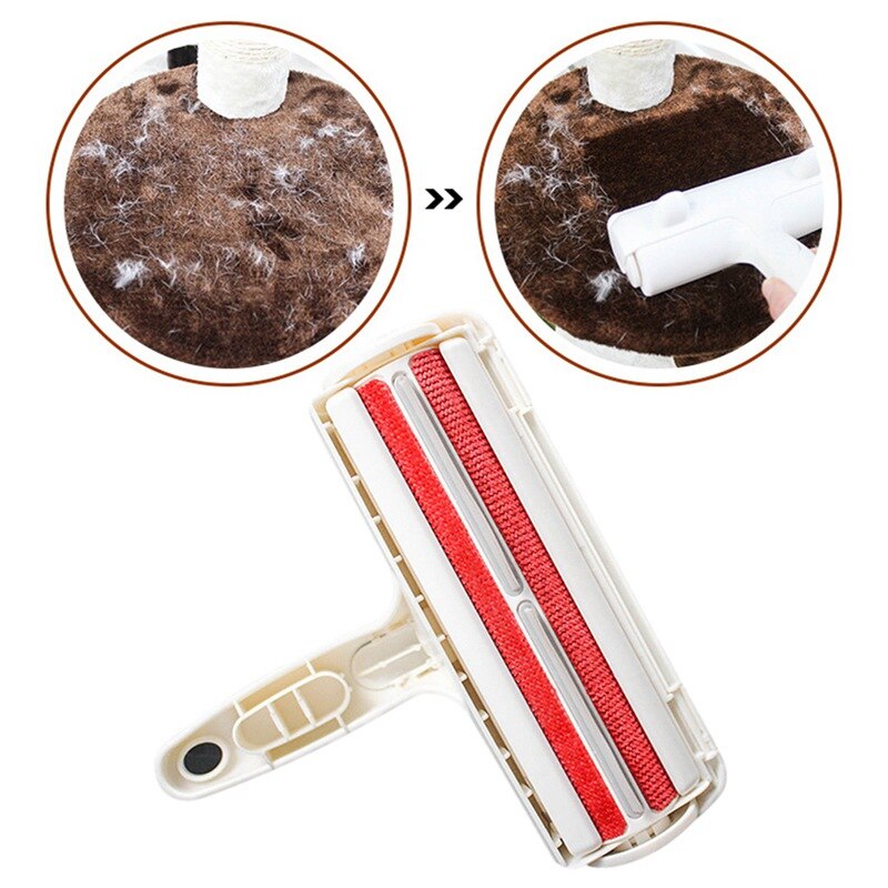 2-Way Pet Hair Remover Roller Lint Sticking Roller... – Vicedeal