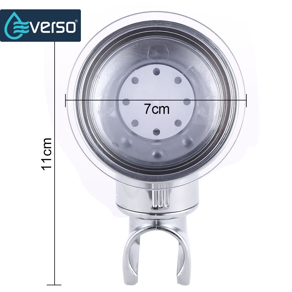 Everso universal justerbar suge dusjhode brakett holder baderomstilbehør vakuum sugekopp dusjhode holder