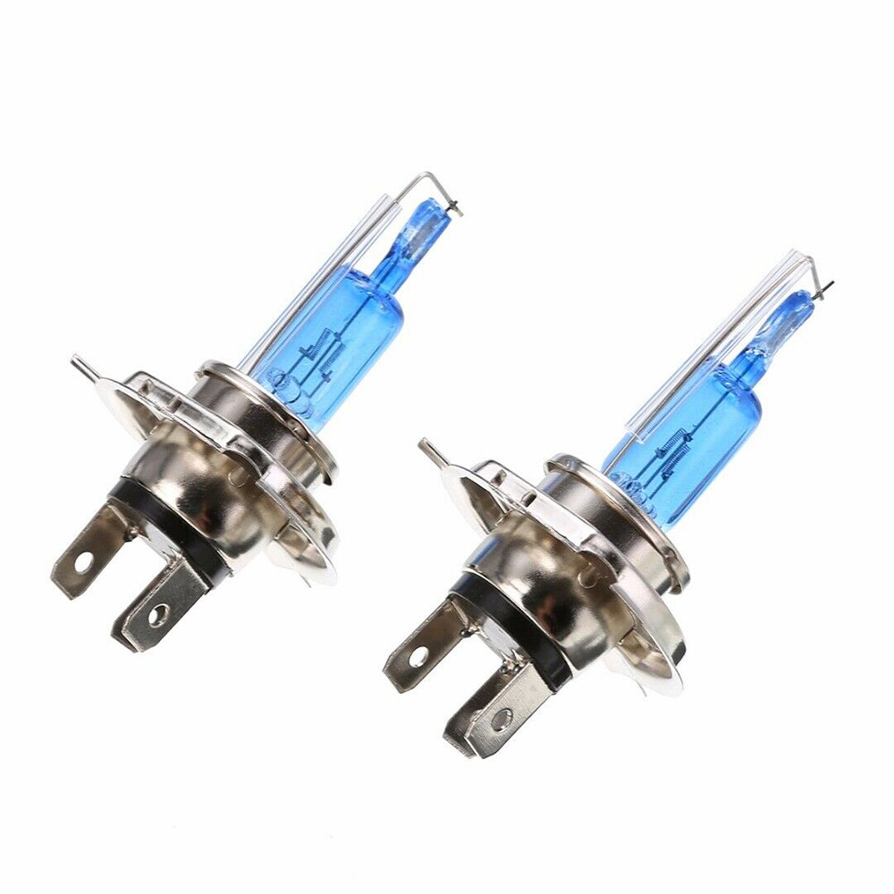 2x Motorrad Halogen Glühbirne H4 Auto Scheinwerfer 12V Xenon HID 35W Auto Beleuchtung Motorrad Montage Lampe Abendessen weiß 6000K