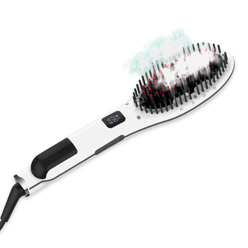 vapeur cheveux lisseur brosse électrique ionique cheveux redressage peigne en céramique chauffage 2 ans de garantie