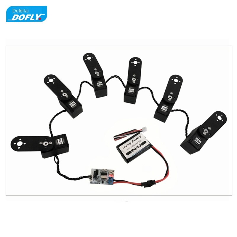 Serial Bus Steering Gear/Smart Serial Port Biaxial with Numbers Steering Gear LX-16A/Robot Big Torque High Precision