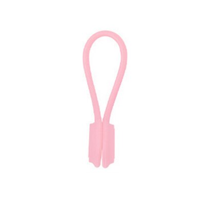 Cute Magnet Earphone Cable Holder Clips Korean Kawaii Stationary Cord Winder Organizer Desk Accessory Office Desk Set: Pink