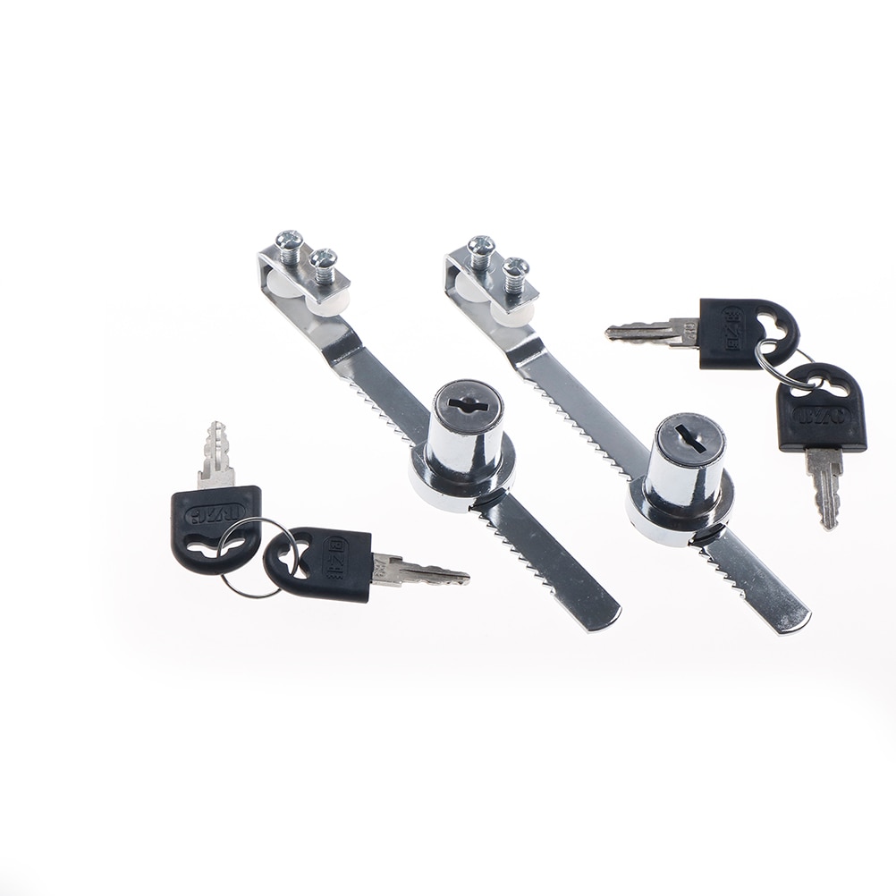 Cabinet Sliding Glass Door Lock+Keys For Reptile Vivarium Showcase Display Case