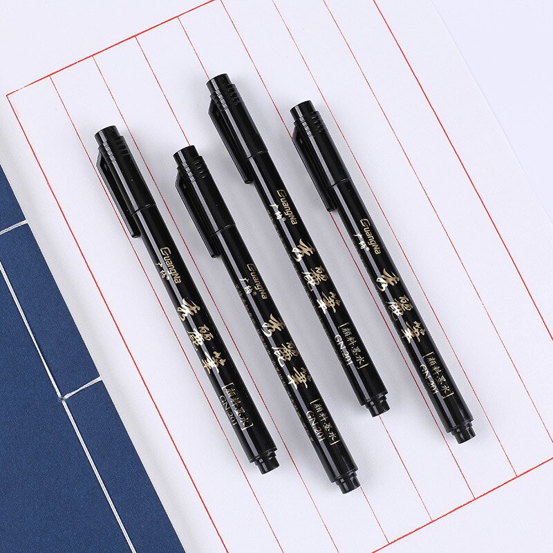 Pluma de caligrafía, plumas para caligrafía marcadores y plumas para escribir, dibujo, bolígrafos de tinta negra, 1 Uds.