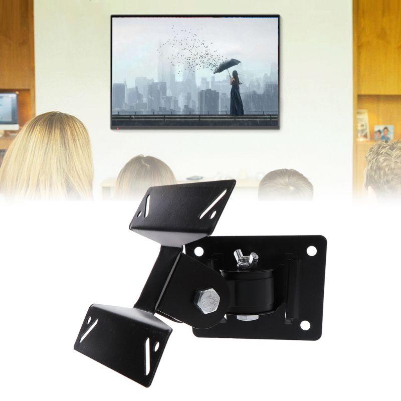 Universal TV Wall Mount Swivel Tilt 180 Degrees TV PC Monitor Bracket 14-24 Inch