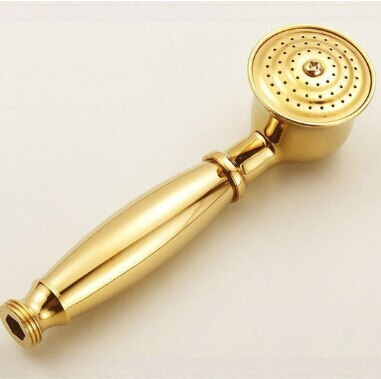 Messing Klassieke Telefoon Stijl goud Douchekop Waterbesparende handdouche Handheld Spuit Douche