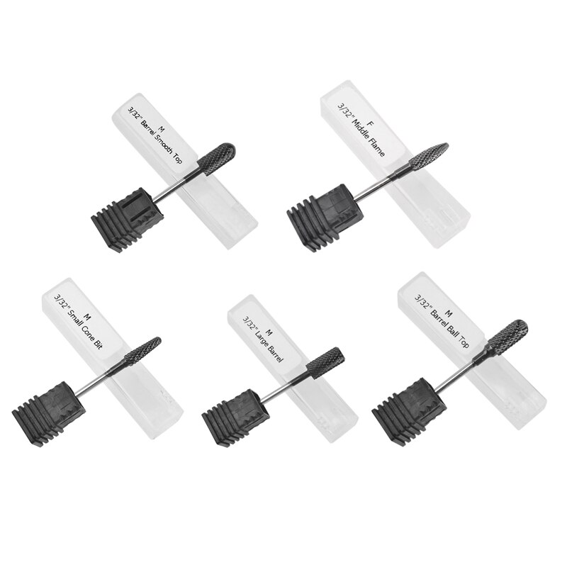 Head Tungsten Carbide Rotary Burrs Die Grinder Carving Cutter Bit 2.35mm Shank for Rotary Burring File Grinder Bits