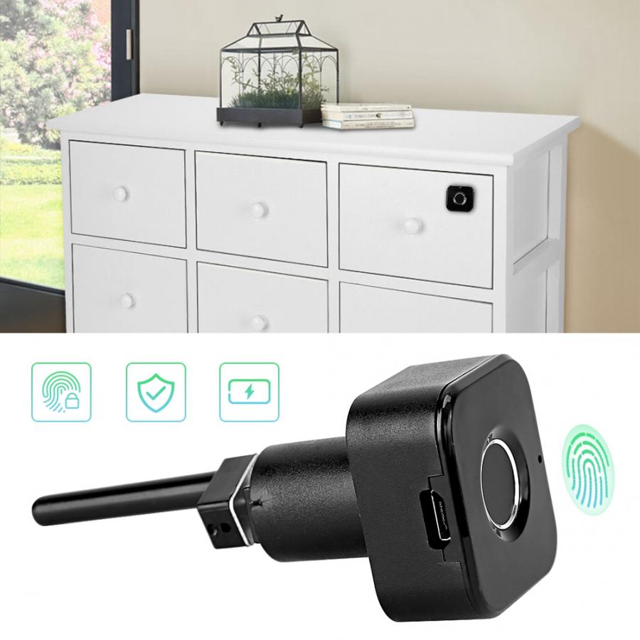Smart Fingerprint Cabinet Drawer Digital Safety Lock USB Charging Smart Cabinet Lock