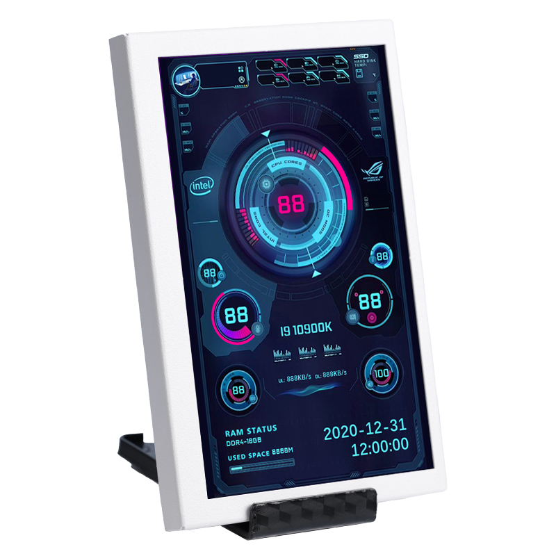 Écran secondaire IPS USB de 5 pouces, 800x480, type-c, LCD, matériel informatique, moniteur, affichage de l'analyse du spectre musical, sans AIDA64