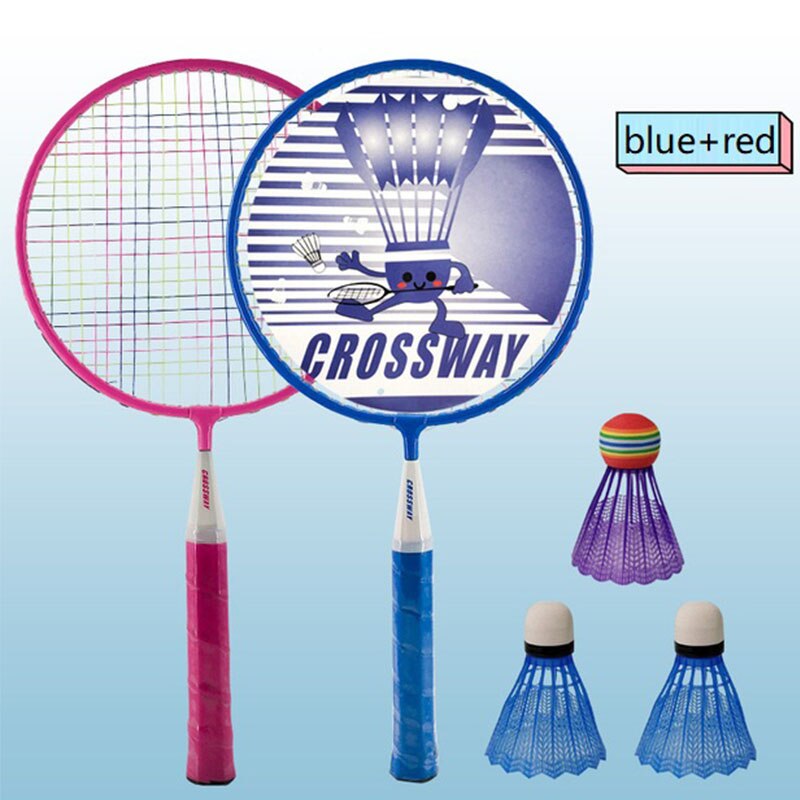 2Pcs Kids Professionele Badminton Rackets Set Kinderen Dubbele Badminton Racket Titanium Legering Lichtste Spelen Badminton Wholesa