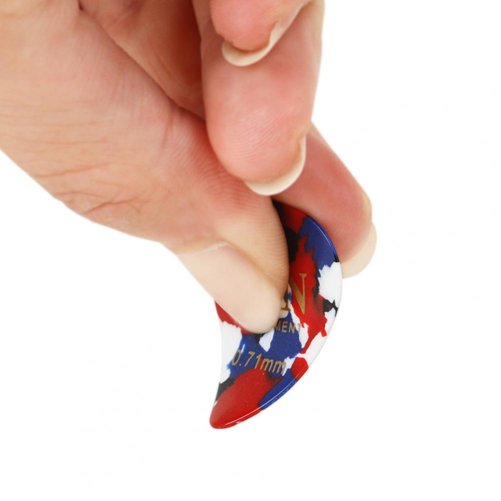 100Pcs 0.71mm Ukulele Finger Picks Shrapnel for Folk Electric Guitar