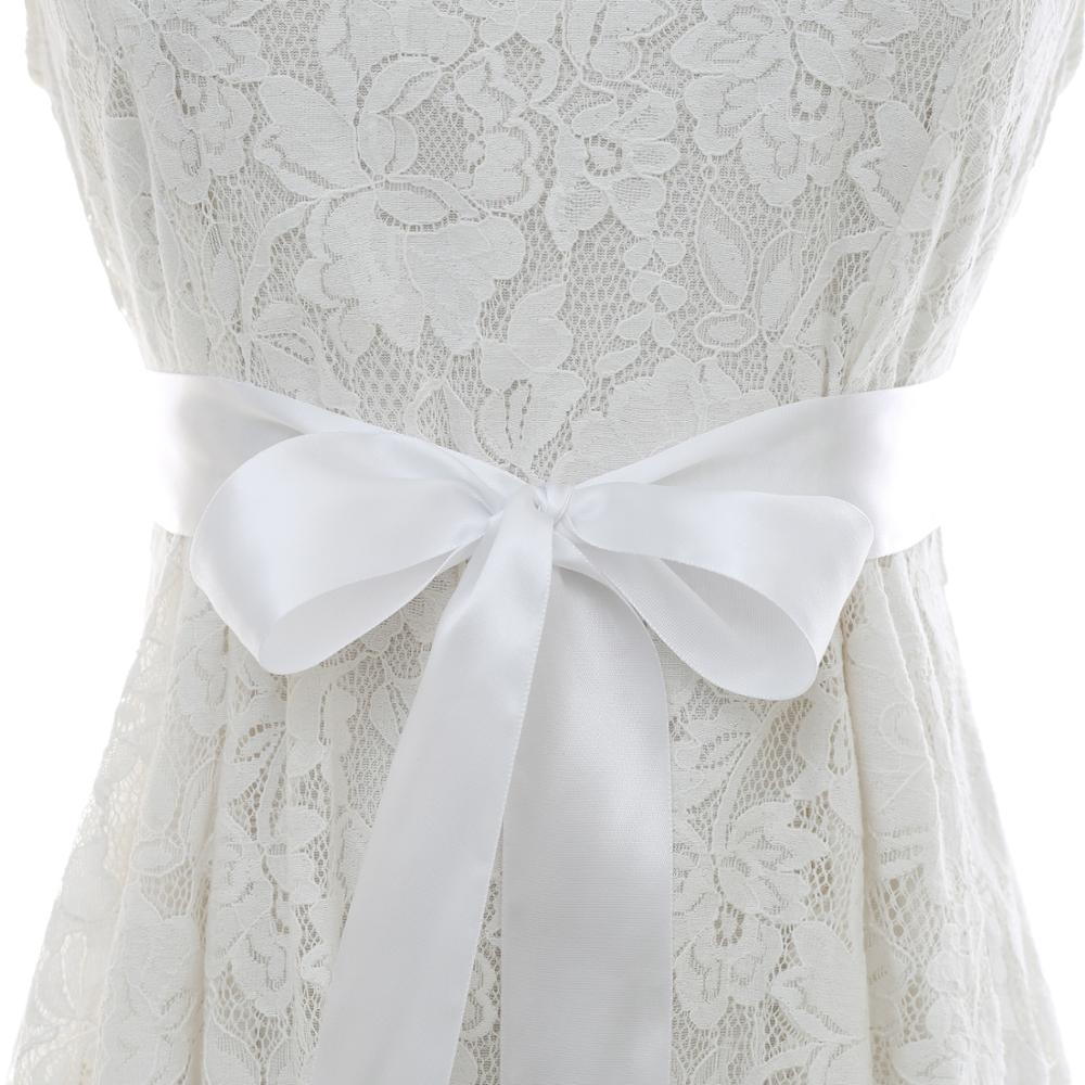 Diamantes de imitación boda Vestido con cinturón Ceñidor hecho a mano perla cinturón de novia con cinta de satén accesorios de boda baratos: Blanco
