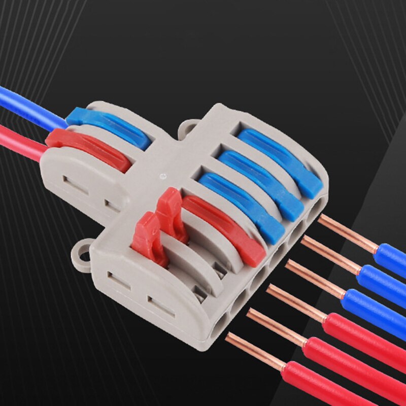 SPL-42/62 Mini Fast Wire Connector Universal DIY Wiring Cable Connector Push-in Conductor Terminal Block PA66 Fast Connectors