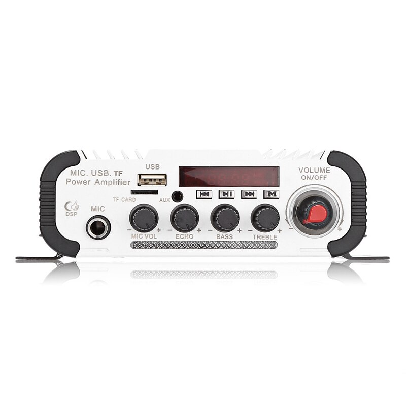 Kentiger Hy - V11 Bluetooth Amplifier 2-Channel Super Bass o Amplifier With Remote Controller Tf Usb Fm 85Db Mp3 Fm Radio