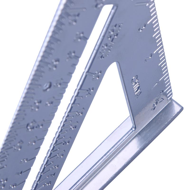 7inch Aluminum Speed Square Triangle Angle Protractor Measuring Tool Try Square Carpenter's Measuring Layout Tool