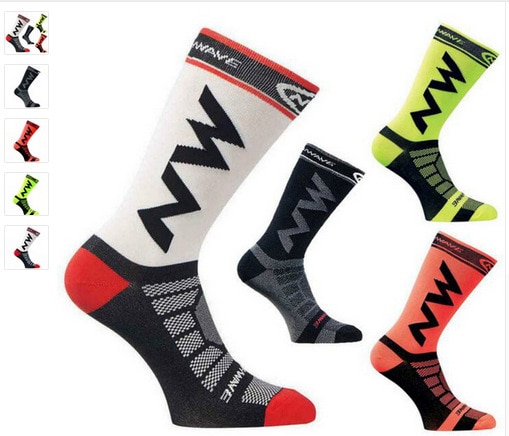 Calcetines de Ciclismo de para hombre y mujer, medias transpirables para ciclismo de montaña o de carretera, para deportes al aire libre,