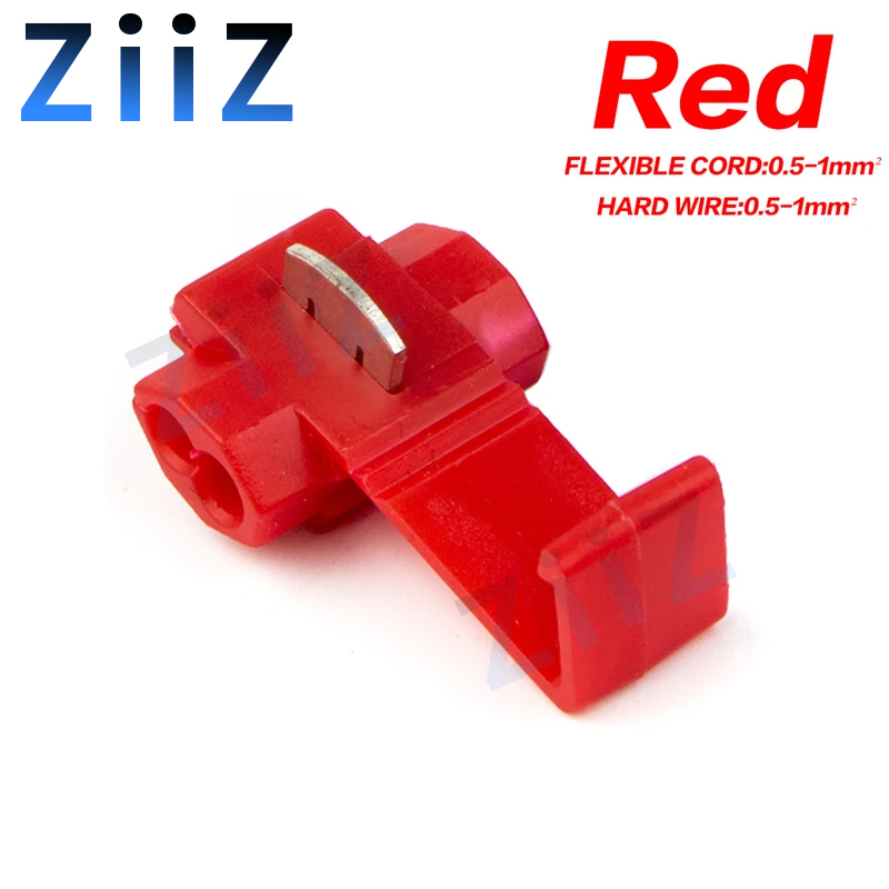 10pcs/30pcs T-Tap Connector Quick Electrical Cable Connector Snap Splice Lock Waterproof Crimp Wire Terminal blue yellow red: PURPLE / 3P