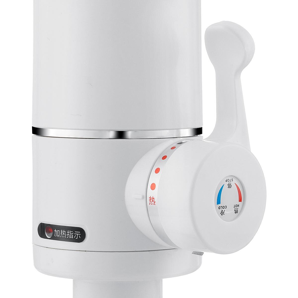 Water Heater Tap 360 Rotatable Tankless Water Heating tap Kitchen Faucet Instant Water Heater Shower Heaters EU plug