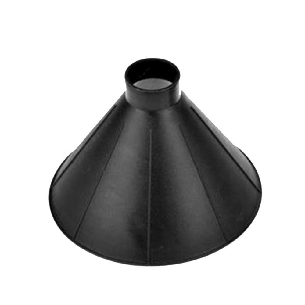 2pcs/set Ice Scraper Scrape A Round Magic Cone-Shaped Windshield Ice Scraper Snow Shovel Tool + Funnel: Black