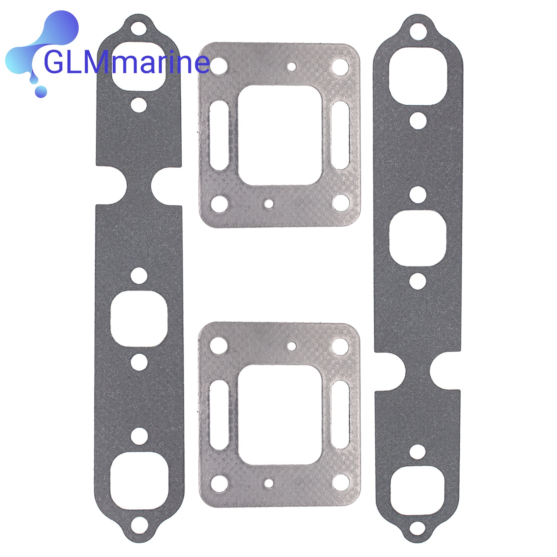 Exhaust Mounting Seal Kit with Gasket for Mercruiser 4.3L V6 27-99757 27-41813 45589A1