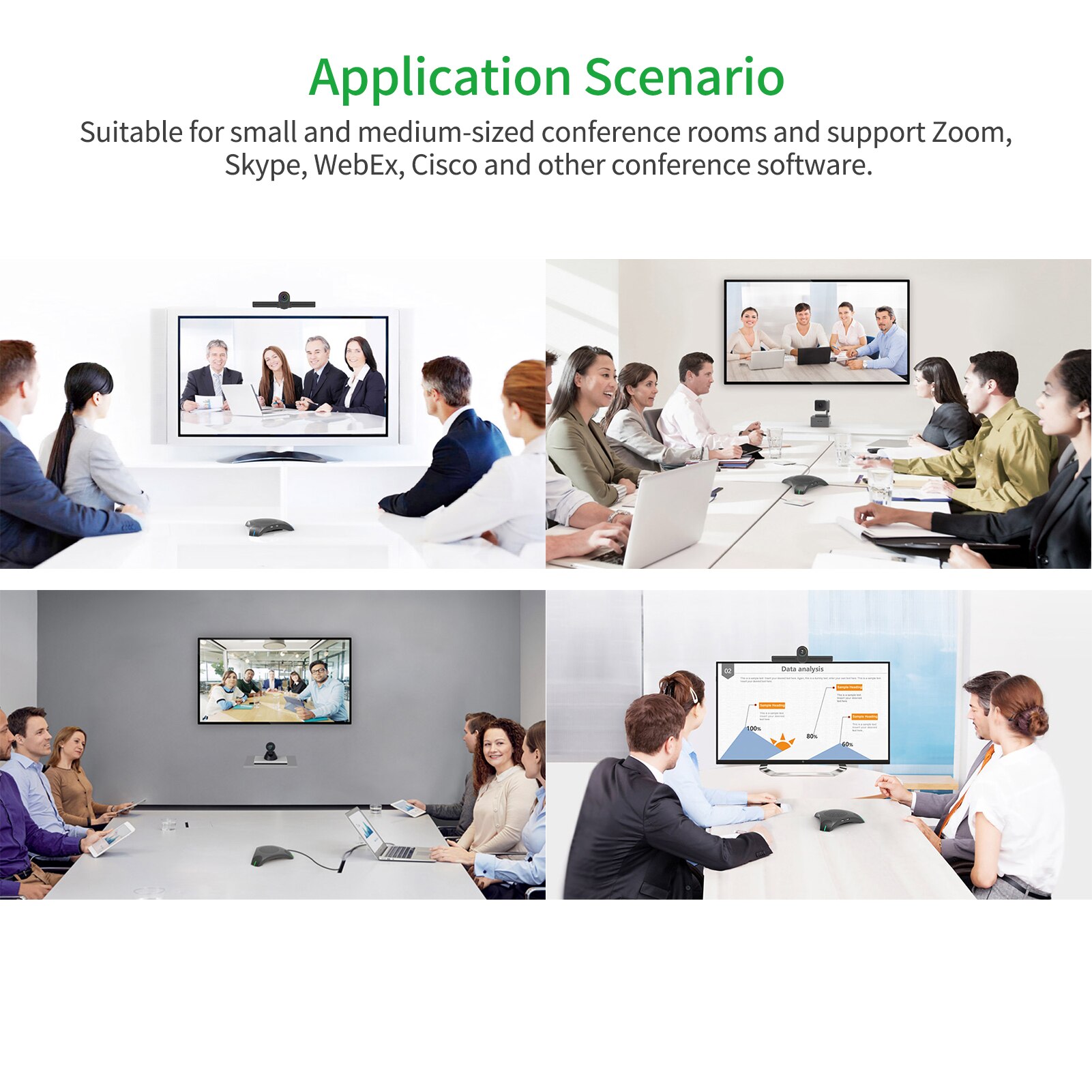 Aibecy USB Speakerphone Conference Microphone Omnidirectional Computer Mic 360° Voice Pickup Skype/Video Conference/OnlineCourse