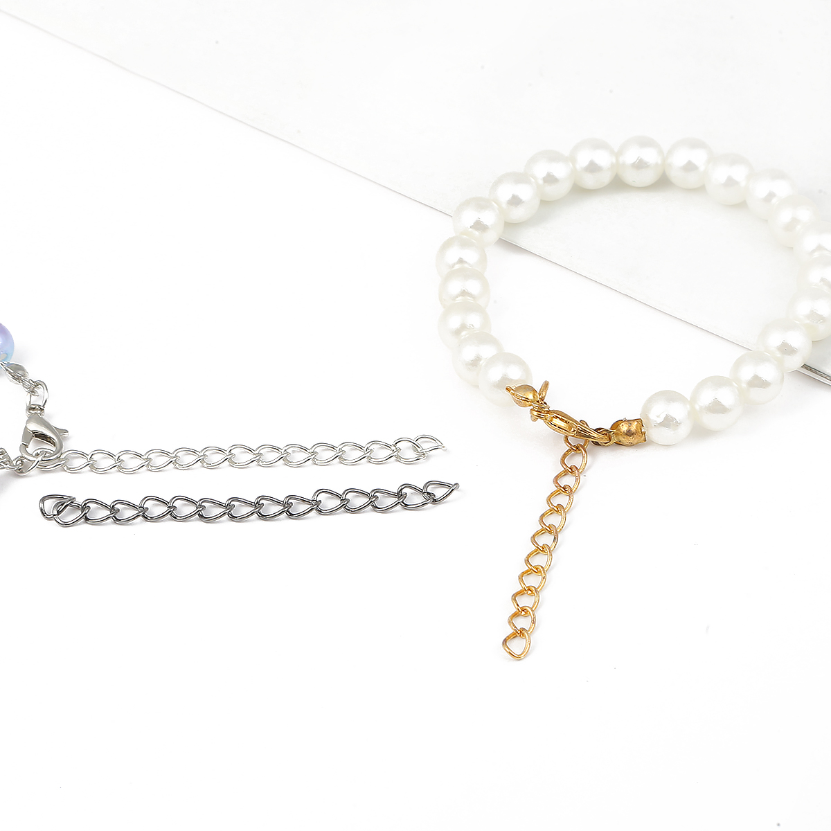 50 stk/parti 5cm 7cm kjedeforlenger armbånd forlenger forlengelse haler koblinger for smykker å gjøre selv-funn