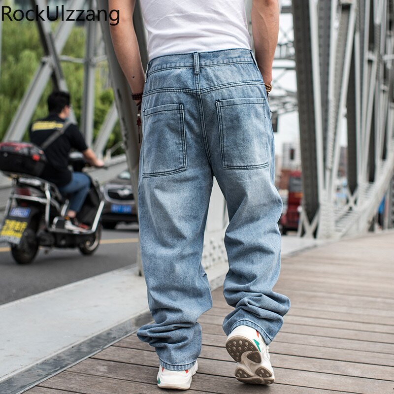 Japanese Men Hip Hop Clothing Plus Size Streetwear Denim Pant Jeans Letter Graffiti Print Baggy Loose Straight Clothing