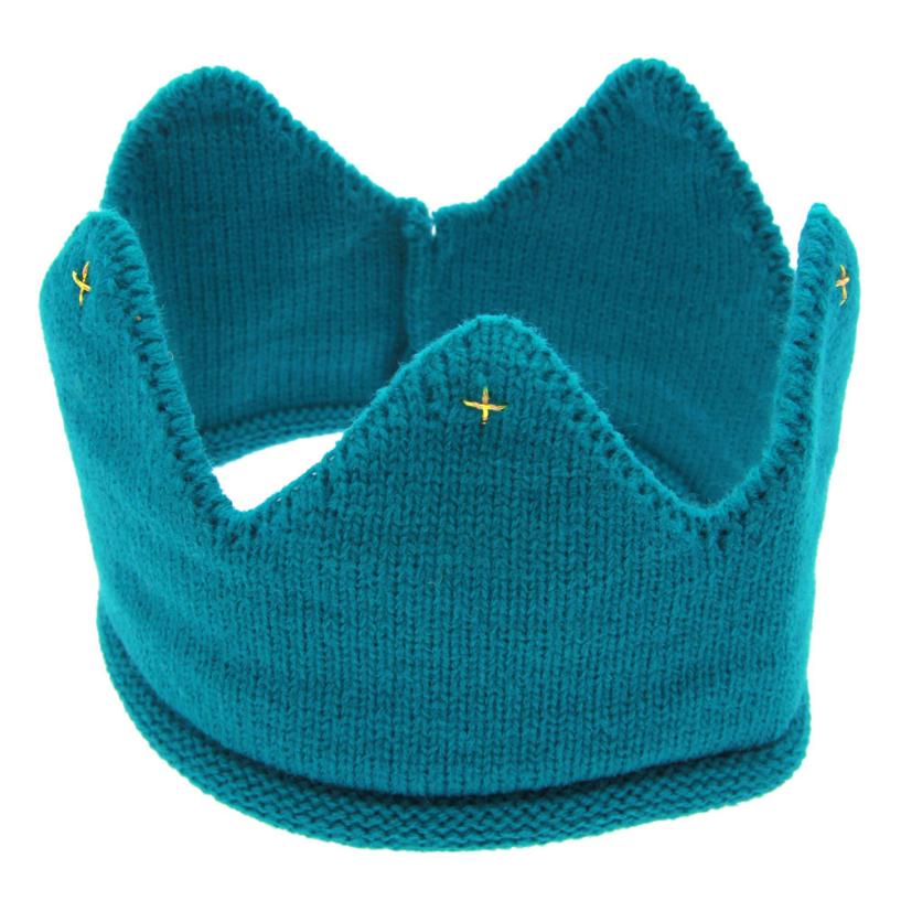 Cute Baby Boys Girls Crown Knit Headband Hat unscreen Baby Girl Hat Spring Baby Accessories dropshopper: S