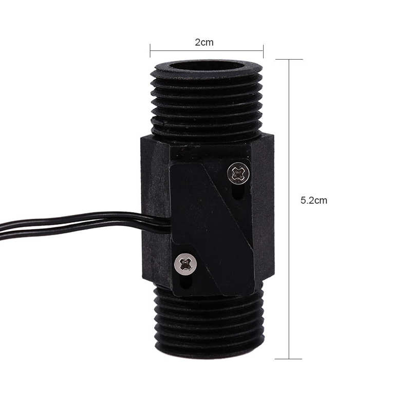 1pc Plastic Water Flow Switch Vertical/Horizontal Water Sensor Magnetic AC 220V Power Meter