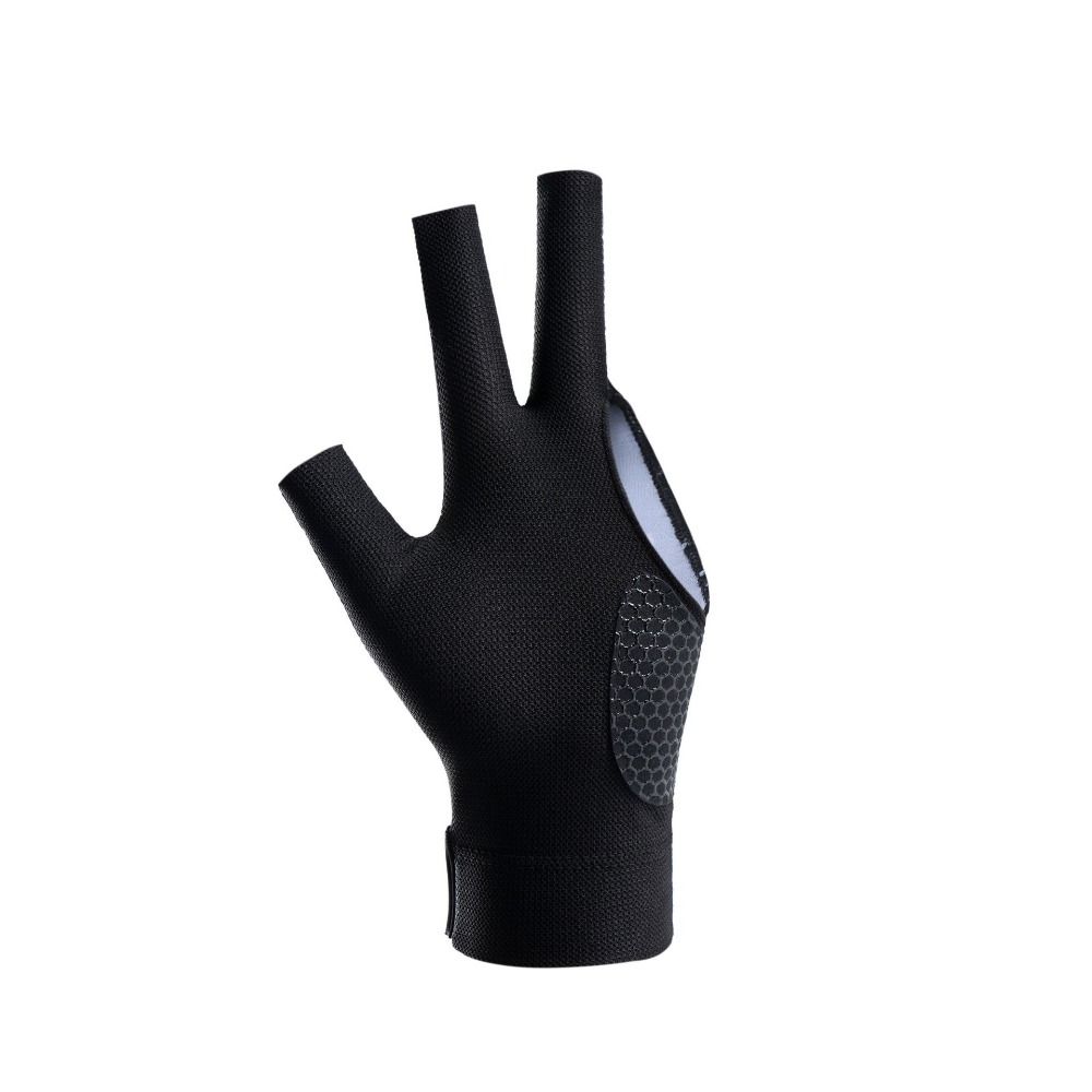 Gants de billard à trois doigts résistants à l'usure, gants de snooker à la main, doigt exposé, léger, trois coupes