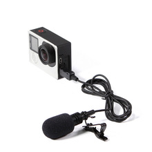 Usb stereo extern mikrofon hifi-mikrofon för gopro hero 4 3 3+  actionkamera  nd998