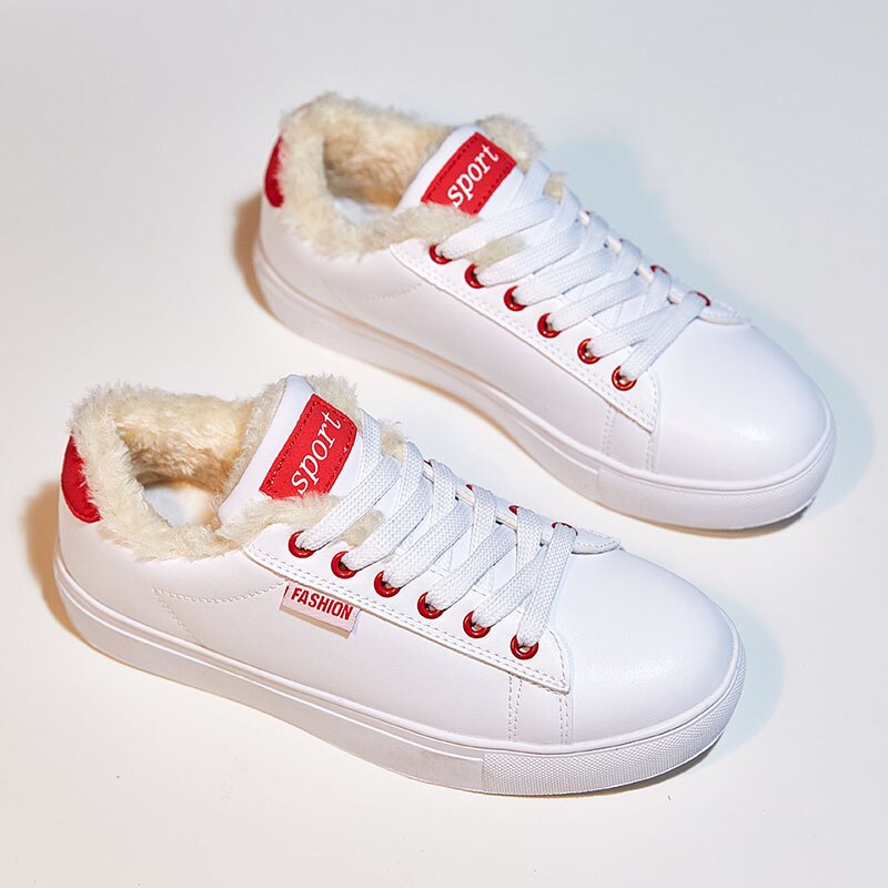 Dam tennisskor tennis feminino tennis blancos vinter utomhus promenad jogging sportskor student vita platta sneakers 7: Vit 2 / 9