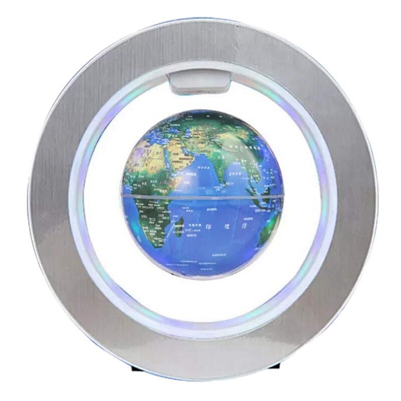 Globo de levitación magnética de 4 pulgadas, marco Circular, Bola de rotación magnético, mapa del mundo de aire para oficina: Default Title