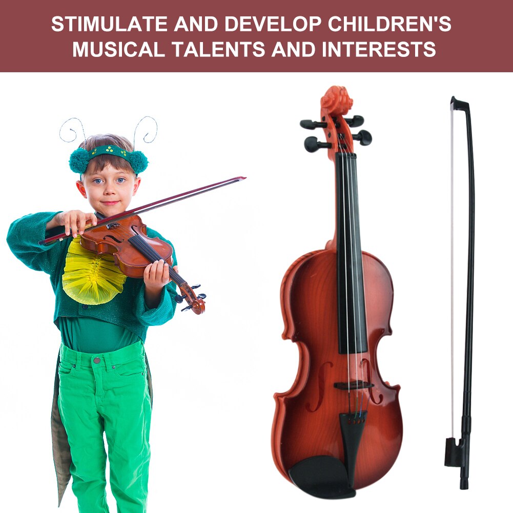 Verstelbare String Boog Akoestische Viool Praktijk Demo Instrument Kinderen Musical Beginner Ontwikkelen Kid Talent Simulatie Speelgoed