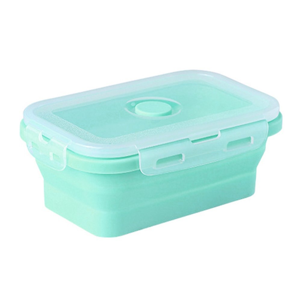 Silicone Lunch Box Collapsible Portable Box Bowl Bento Boxes Folding Food Container 350/500/800/1200ml Eco-Friendly