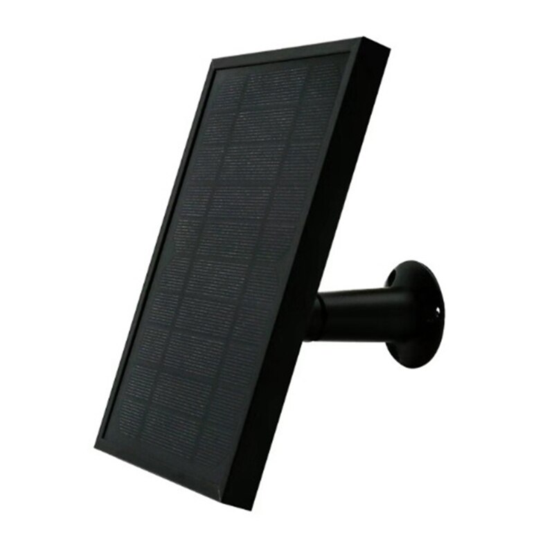 Solar Panel for Security Camera 5V Wall Mount Outdoor Weatherproof Solar Power Charging Panel for Home System Android Interface: Default Title